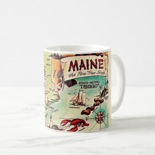 Maine - Pine Tree State Postcard Mok