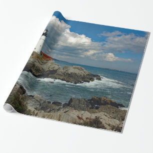 Maine Portland Head Lighthouse Foto Cadeaupapier