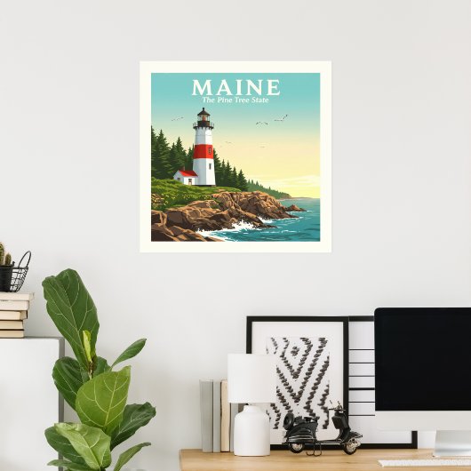 Maine Poster (Thuiskantoor)