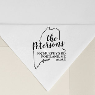 Maine retour adres stempel zelf-inkt