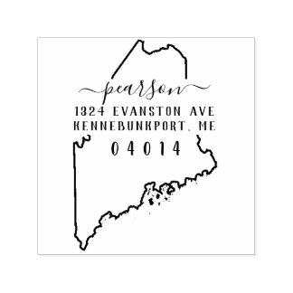 Maine retour adres stempel zelf-inkt