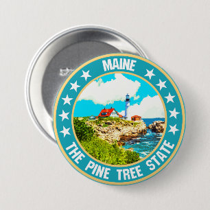 Maine Ronde Button 7,6 Cm