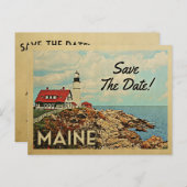 Maine Save the Date  Briefkaarten (Voorkant / Achterkant)