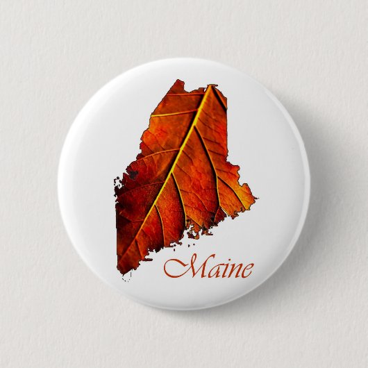 Maine Souvenir Gift Item Ronde Button 5,7 Cm (Voorkant)