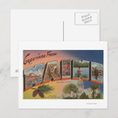 Maine (staatskapitaal/ventilator)grote brief briefkaart (Voorkant / Achterkant)