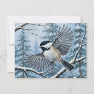 Maine State Bird met zwarte kap Briefkaart