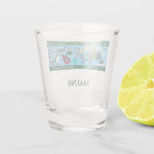 Maine State-herdenkingsglas Shot Glas (Achterkant)