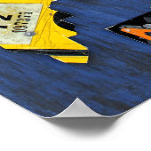 Maine State License Bord Map Poster (Hoek)