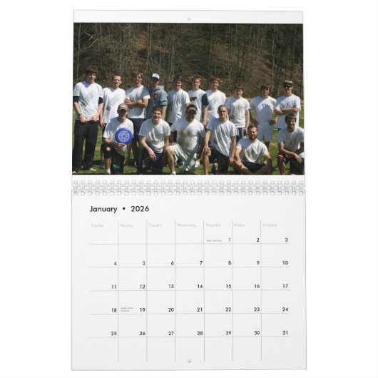 Maine Team Calendar Kalender (Jan 2026)