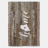 Maine Thuisstaat Persoonlijk Gemaakt Landelijke Ho Deken (Voorkant Verticaal)