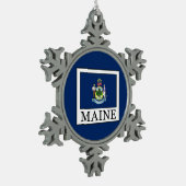 Maine Tin Sneeuwvlok Ornament (Links)