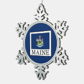 Maine Tin Sneeuwvlok Ornament (Rechts)