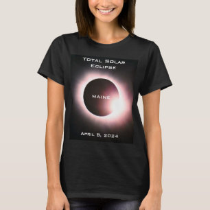 MAINE Totale zonsverduistering 8 april 2024 T-shirt