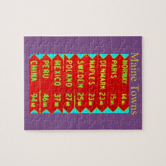 Maine Towns Sign Thunder_Cove Legpuzzel (Horizontaal)