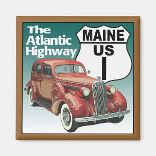 Maine US Route 1 - De Atlantische snelweg Magneet