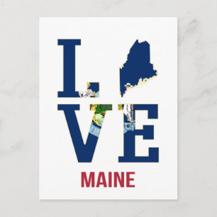 Maine US State Love Briefkaart
