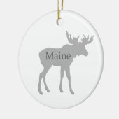 Maine USA Logo (maas) Keramisch Ornament (Links)
