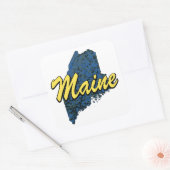 Maine Vierkante Sticker (Envelop)