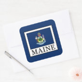 Maine Vierkante Sticker (Envelop)