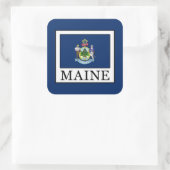 Maine Vierkante Sticker (Tas)