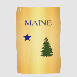 Maine-vlag (1901) golfhanddoek