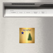 Maine-vlag (1901) magneet (Insitu (Vaatwasser))