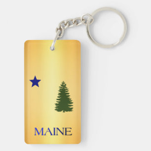 Maine-vlag (1901) sleutelhanger