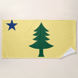 Maine-vlag van 1901 strandlaken