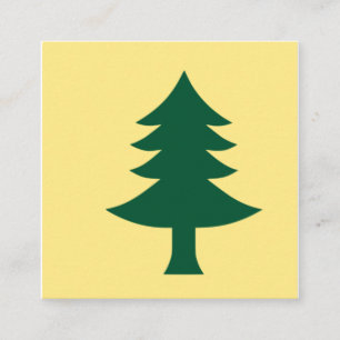Maine-vlag van 1901 vierkante visitekaartje