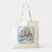 Maine Vuurtoren Tote Bag (Achterkant)