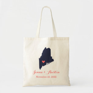 Maine Wedding Welkom Tote Bag