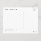 MAINE - Winter op de baai Briefkaart (Achterkant)
