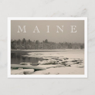MAINE - Winter op de baai Briefkaart