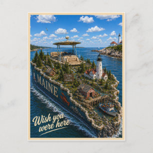 Maine Wish You Were Here State Serie Briefkaart
