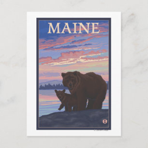 MaineBear en Cub Briefkaart