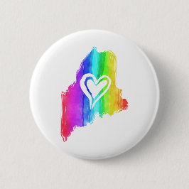 Mainebow <3 ronde button 5,7 cm