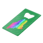 Mainebow Kredietkaart Flessenopener (Achterkant Gekanteld)