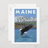 MaineEagle Vist Briefkaart (Voorkant / Achterkant)