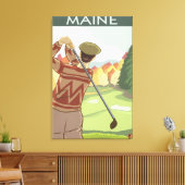 MaineGolfing Scene Canvas Afdruk (Insitu (Woonkamer))