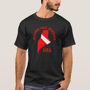 Maineiac Divers Classic Logo Dark T-shirt