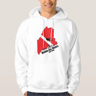 Maineiac Divers Silhouette witte capuchon sweatshi Hoodie
