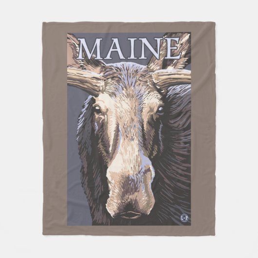 MaineMoose Up Close Fleece Deken (Voorkant)