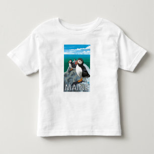 MainePuffins-sceen Kinder Shirts