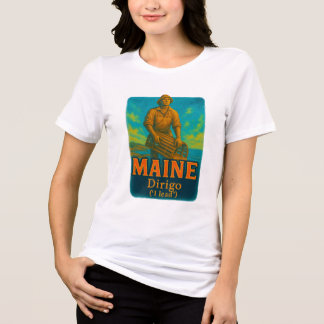 Maine's levendige artistieke T-shirt ontwerp!
