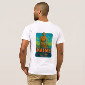 Maine's vibrant artistic T-shirt design! (Dos entier)