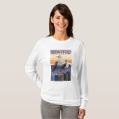 MaineSea Gulls Scene T-shirt (Voorkant volledig)