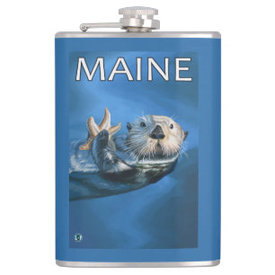 MaineSea Otter Scene Heupfles