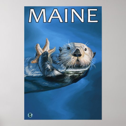 MaineSea Otter Scene Poster (Voorkant)