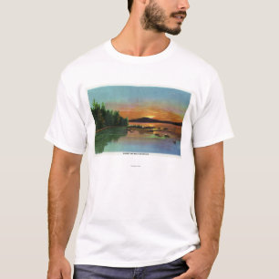 MaineSunset-Uitzicht op Bald Mountain T-shirt