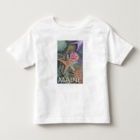 MaineTidepool Scene Kinder Shirts (Voorkant)